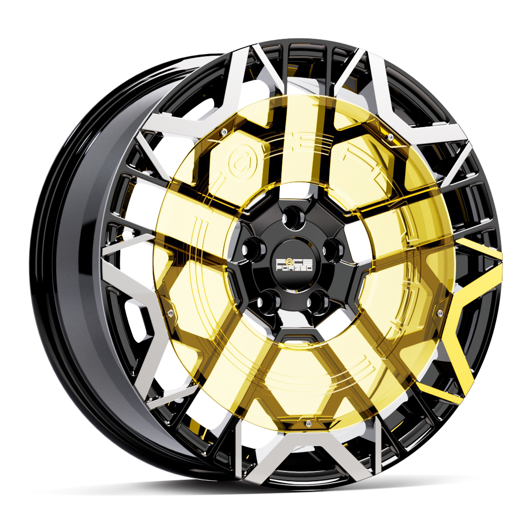 C9 Aero-Sync tinted cast-acrylic disc — three-quarter view